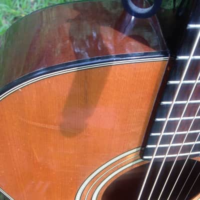 Vintage 70's Yamaha FG 100 Acoustic Guitar image 8