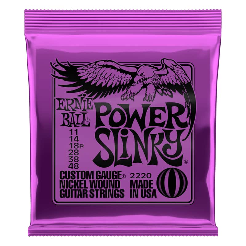 Ernie Ball 2220 Power Slinky Nickel Wound Electric Guitar Strings 11-48 image 1