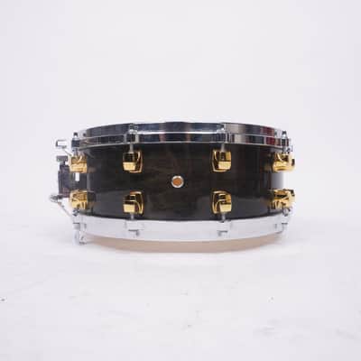 YAMAHA | MAPLE CUSTOM | SNARE DRUM | 14" x5.5" | BLACK LACQUER-14" x 5.5" image 4