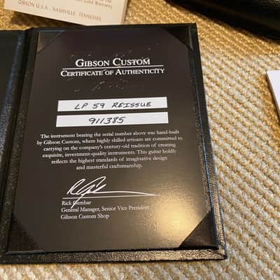 GIBSON CUSTOM SHOP ’59 LES PAUL REISSUE ‘YAMANO SELECTION’ image 2