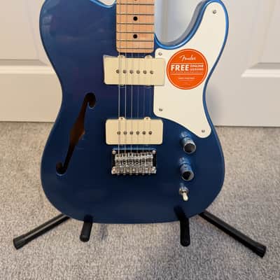 Squier Paranormal Cabronita Telecaster Thinline - Lake Placid Blue (Plastic Still On It) image 4
