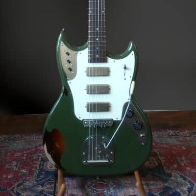 Frank Brothers Sonar - Olive Drab over Tobacco Sunburst. NEW (Authorized Dealer) image 2