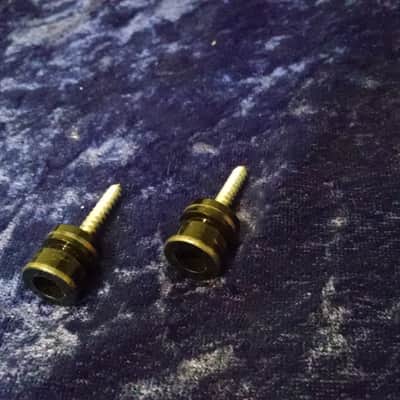 1980s Jim Dunlop strap buttons Black image 1