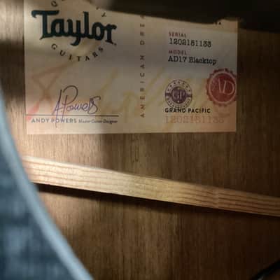 Taylor AD17 American Dream Grand Pacific - Blacktop image 7