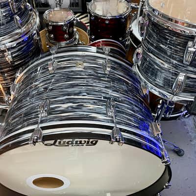 Ludwig Classic Maple - Vintage Black Oyster 26,13,14,16,18,14SD image 3