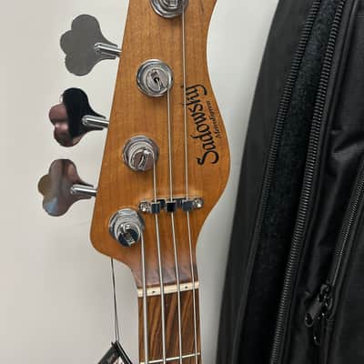 Sadowsky MetroExpress Vintage J/J 4 String Bass w/Morado Fingerboard 2024 - Champagne Metallic image 3
