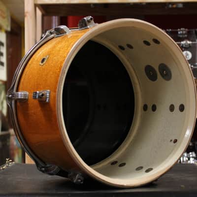 1960s Ludwig 8x12 Tom in Gold Sparkling Pearl image 5