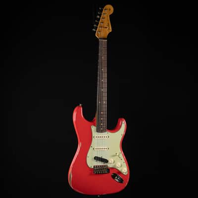 Fender Custom Shop ’62 Stratocaster Relic Electric Guitar – Fiesta Red image 2