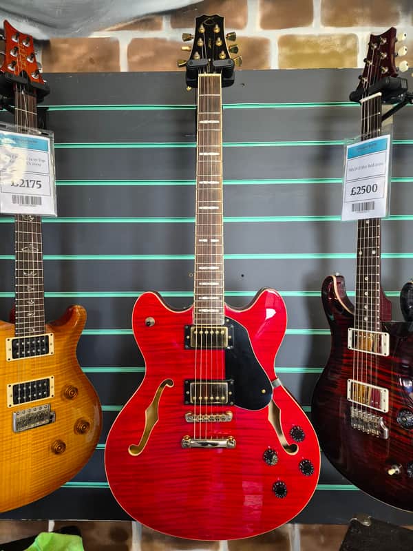 Peavey JF1EX Transparent Red Semi-Hollow Electric Guitar | Reverb
