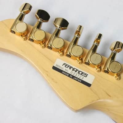 1990's Fernandes LE2G Strat-Style Electric Guitar, Gold, MIJ