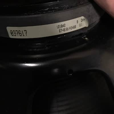 Fender Special Design Gold Label Eminence 12" 8 Ohm Guitar Amp Speaker 037617 image 3