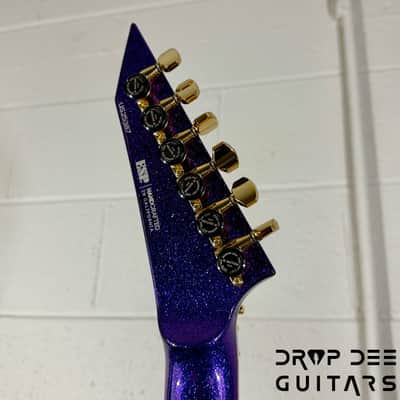 ESP USA V-II FR Electric Guitar w/ Case - Purple Sparkle image 16