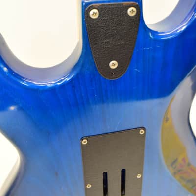 Vintage 1980's G&L F-100 Series II Electric Guitar, Transparent Blue w/ Case image 16