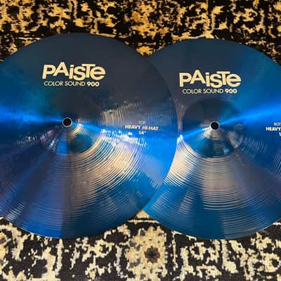 Paiste 14" Color Sound 900 Series Heavy Hi-Hat Cymbals (Pair) - Blue image 1