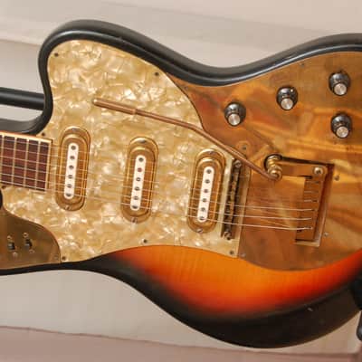 Framus Golden Strato de Luxe 5/168-54gl – 1964 German Vintage Solid Body Guitar Gitarre image 2