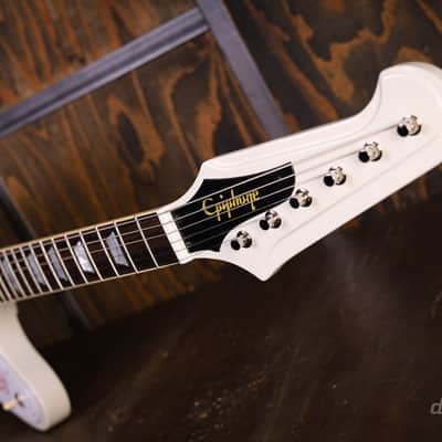 Epiphone 1963 Firebird V Maestro Vibrola Polaris White image 15
