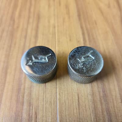 Set of Vintage 1960's Gretsch Chrome Guitar/Bass Control Knobs! image 2