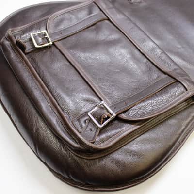 Levy's Premium Leather Bass Gigbag - Dark Brown **Amazing Quality** image 6