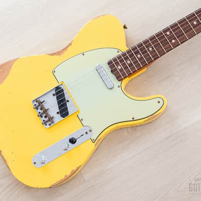 2023 Fender Custom Shop 1963 Telecaster Heavy Relic Graffiti Yellow w/ Case, CoA image 1