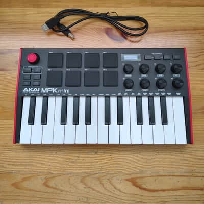 Akai MPK Mini MKIII 25-Key MIDI Controller 2020 - Present - Red with Black Keys