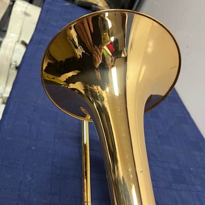 Used Yamaha YSL-682G Large Bore Tenor Trombone w/ F Attachment with Case and Mouthpiece Just Serviced image 13