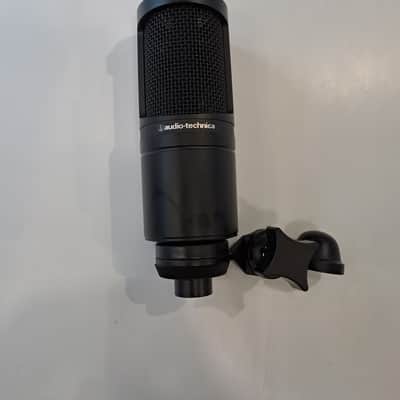 Audio-Technica AT2020 Large Diaphragm Cardioid Condenser Microphone 2010s - Black image 2
