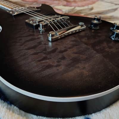 Gibson Mark Morton Signature Les Paul Modern Quilt 2026 - Translucent Ebony Burst Satin image 4