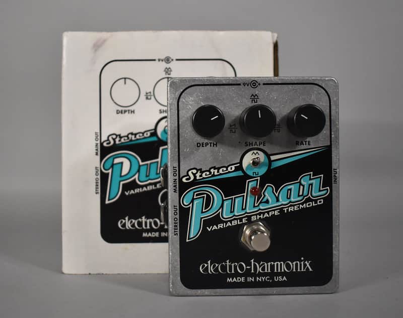 Electro-Harmonix Stereo Pulsar Analog Tremolo Pedal image 1