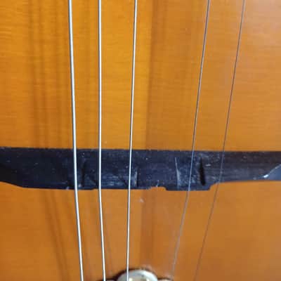 M.M. by Aria MM-20 Gypsy Jazz Guitar – Natural – Oval Soundhole – Maccaferri Style - UK image 12