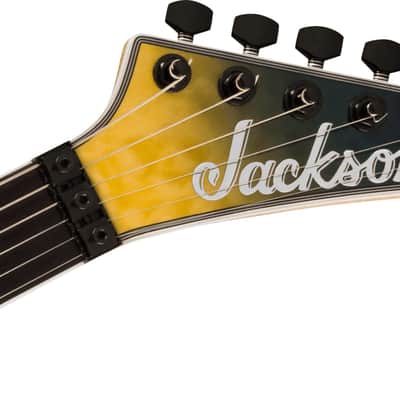 Jackson Pro Plus Series Soloist SLA3Q Amber Blue Burst Ebony Fingerboard image 5