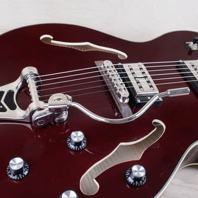 Epiphone Swingster Hollow Body 2011 Wine Red Bigsby w/ Hard Case image 8