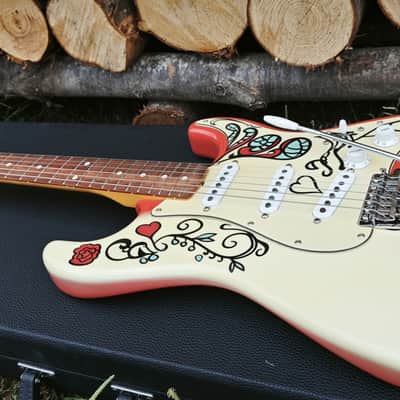 Fender Jimi Hendrix Artist Series Signature Monterey Stratocaster 2017 - 2018 - Monterey Graphic image 17
