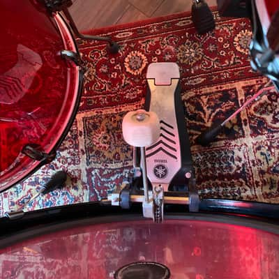 Peace Echoplasma - 5pc Acrylic Drum Kit wine red WITH Yamaha Hardware, Stool & Zildjian Cymbals image 6