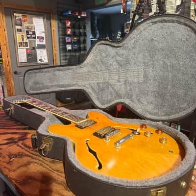 Epiphone Sheraton II 1995 Ebony (Stripped Natural) *Made in Korea* w/ Case image 11