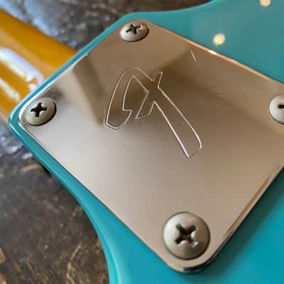 Fender Japan Rare 2002 Mustang Bass CIJ California Blue Finish image 9