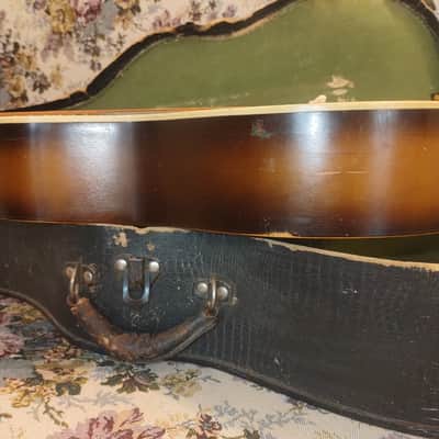 all-original 1943 Harmony Melody Ranch Gene Autry parlor acoustic vintage western cowboy guitar, parlour image 5