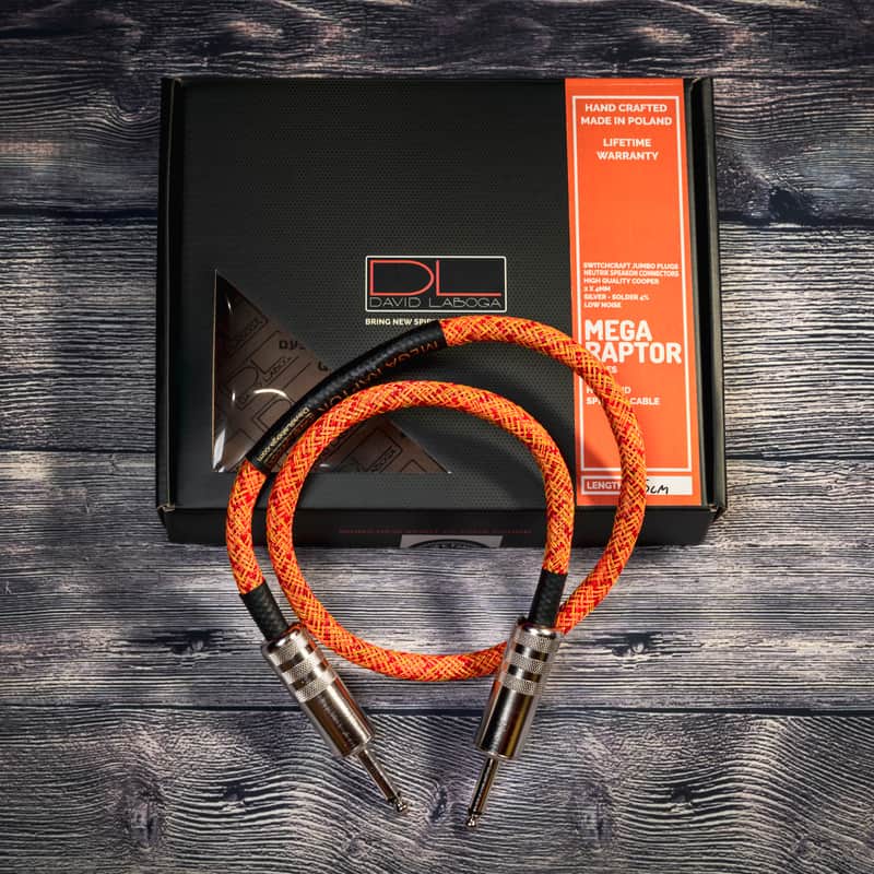 David Laboga Speaker cable / 1,5m ( 59'') / MEGA RAPTOR MK2 / - FAT - powerful sound - MORE DYNAMIC for Marshall, Friedman, Fender, Gibson, Mesa Boogie, Solar, Ibanez, ESP, LTD etc.. image 1