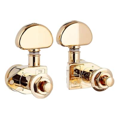 Grover 502G Roto-Grip Locking Tuners 3 + 3 Tuners - Gold image 2