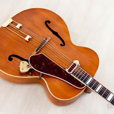 1949 Epiphone Broadway Vintage Archtop Guitar Blonde w/ DeArmond Rythm Chief 1000 Pickup & Case image 11