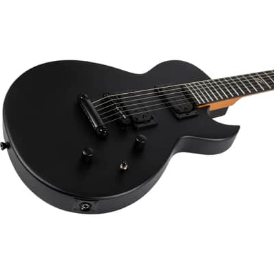 Spira L-400 MBK  400 Series Single Cutaway Roasted Poplar Body Canadian Roasted Maple Neck 6-String Electric Guitar image 8