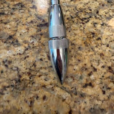 Ayotte Gull Wing Bass Drum Spurs 1998 VGC Chrome image 2