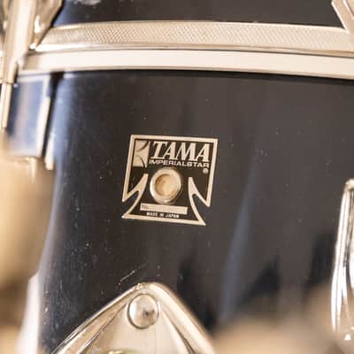1970s Tama Imperialstar Mars 5LX Midnight Blue Drum Set image 10