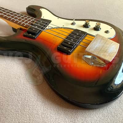 ARIA DIAMOND 1720 BASS c.1971 - w/HSC - UNIVOX HI-FLIER PHASE II MIJ image 6