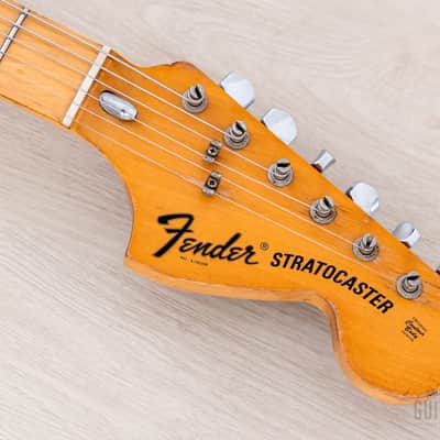 1974 Fender Stratocaster Vintage Electric Guitar Natural w/ Case image 4