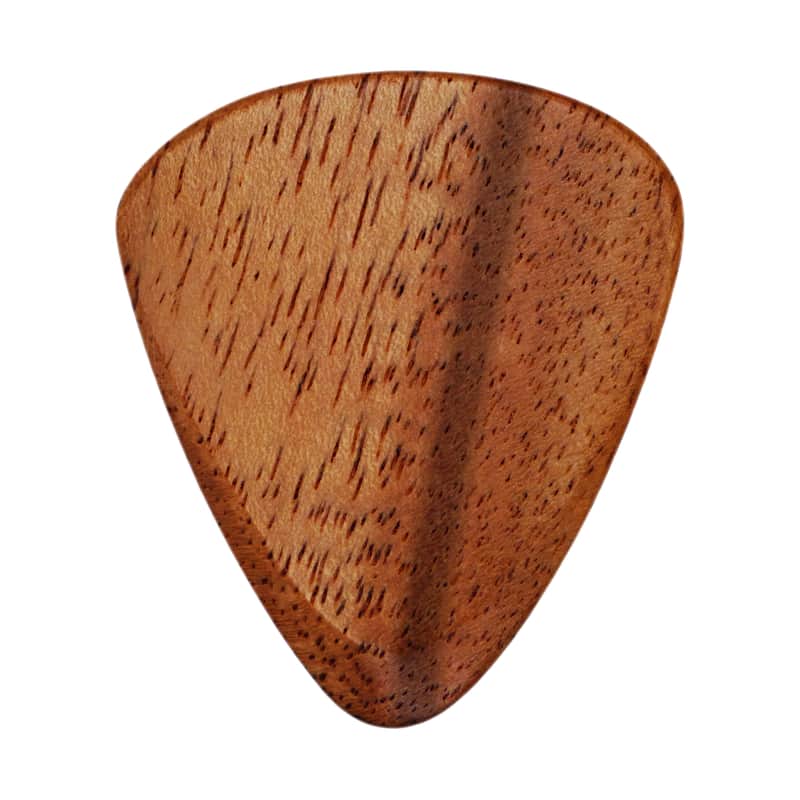 Teak Wood Guitar Or Bass Pick - 3.0 mm Ultra Heavy Gauge - 351 Wedge Shape - Natural Finish Handmade Specialty Exotic Plectrum - 3 Pack image 1