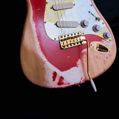 Build to Order GB Liuteria Traditional Strato fiesta red relic image 3
