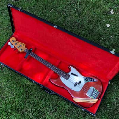 Fender Mustang competition 1971 - candy apple red image 1