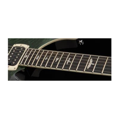 PRS SE Custom 24 Quilt Electric Guitar with Quilted Maple Top Teal Black) image 4