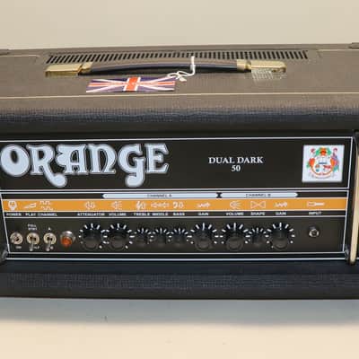 2018 Orange Dual Dark 50 DD50 Guitar Amplifier Amp Head 2-Channel 50 Watt Black image 2