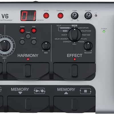 Zoom V6-SP Vocal Processor, Vocal Effects Pedal, Formant Pedal, Harmony, Looper, 10 Studio Grade Effects, For Studio and Live Performance image 2